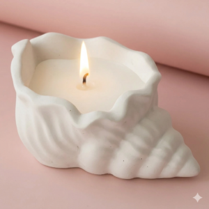 Candela in conchiglia